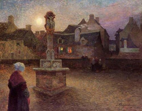 unknow artist The Wayside Cross at Rochefort-en-Terre china oil painting image